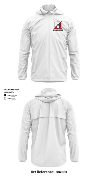 Windbreaker, Hingham High School, Spirit Store, Teamtime, Team time, sublimation, custom sports apparel, team uniforms, spirit wear, spiritwear, sports uniforms, custom shirts, team store, custom team store, fundraiser sports, apparel fundraiser