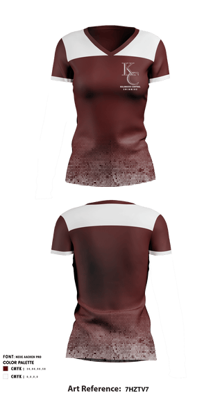 Women's Short Sleeve Vneck Shirt, Kalamazoo Central High School Swimming, School Spirit Store, Teamtime, Team time, sublimation, custom sports apparel, team uniforms, spirit wear, spiritwear, sports uniforms, custom shirts, team store, custom team store, fundraiser sports, apparel fundraiser