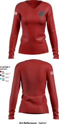 Kill switch 24738637 Women's Long Sleeve V-neck Shirt - 2