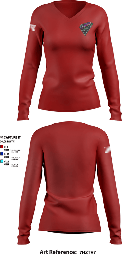 Kill switch 24738637 Women's Long Sleeve V-neck Shirt - 2