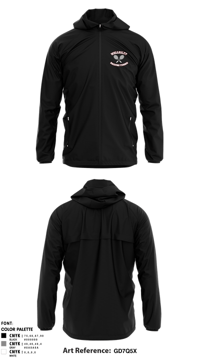 Girls Wellsesley Tennis 21694647 Windbreaker - 1