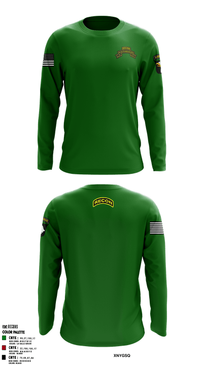 1-33 Cav 1762089 Long Sleeve Performance Shirt - 1