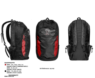 Gear Bag, Dundee Ridge Middle School Volleyball, Women's Volleyball, Teamtime, Team time, sublimation, custom sports apparel, team uniforms, spirit wear, spiritwear, sports uniforms, custom shirts, team store, custom team store, fundraiser sports, apparel fundraiser