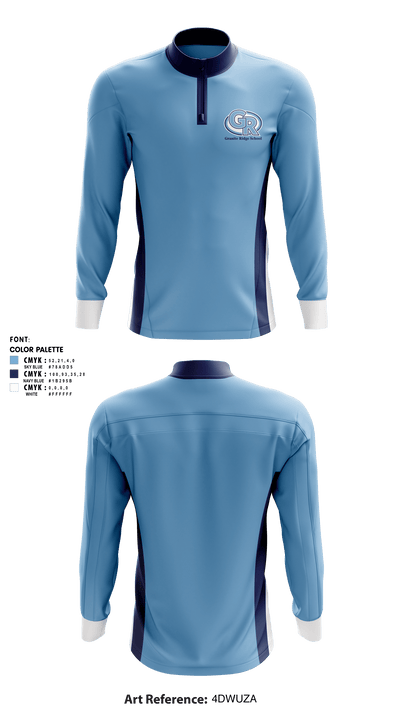 Granite Ridge School 76230742 Quarter Zip Jacket - 1