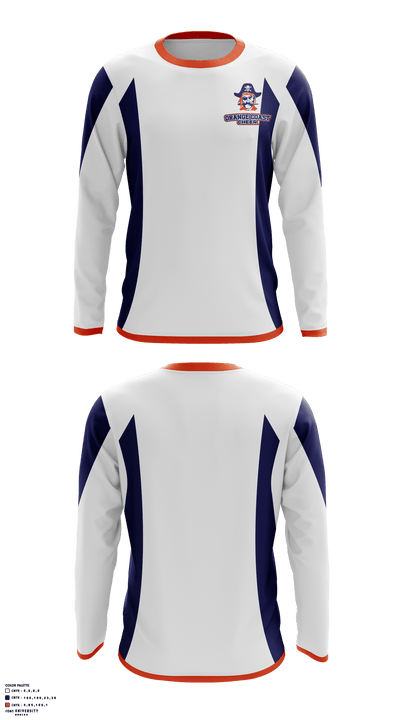 Orange Coast College Cheer 35245430 Long Sleeve Performance Shirt - 2