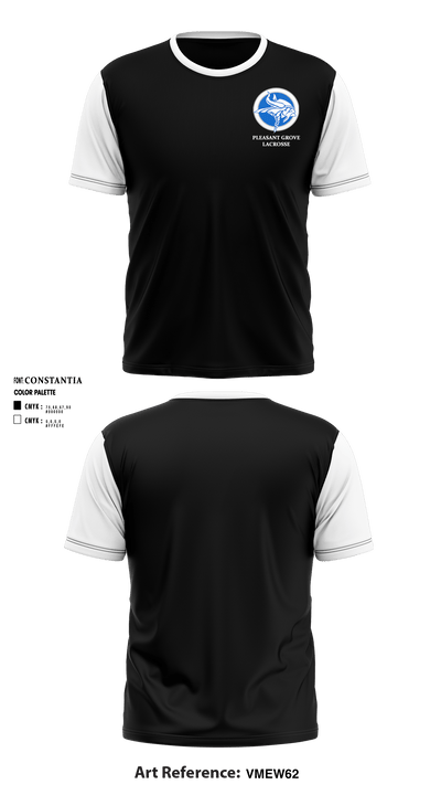 Pleasant Grove High School Lacrosse 63256449 Short Sleeve Performance Shirt - 1