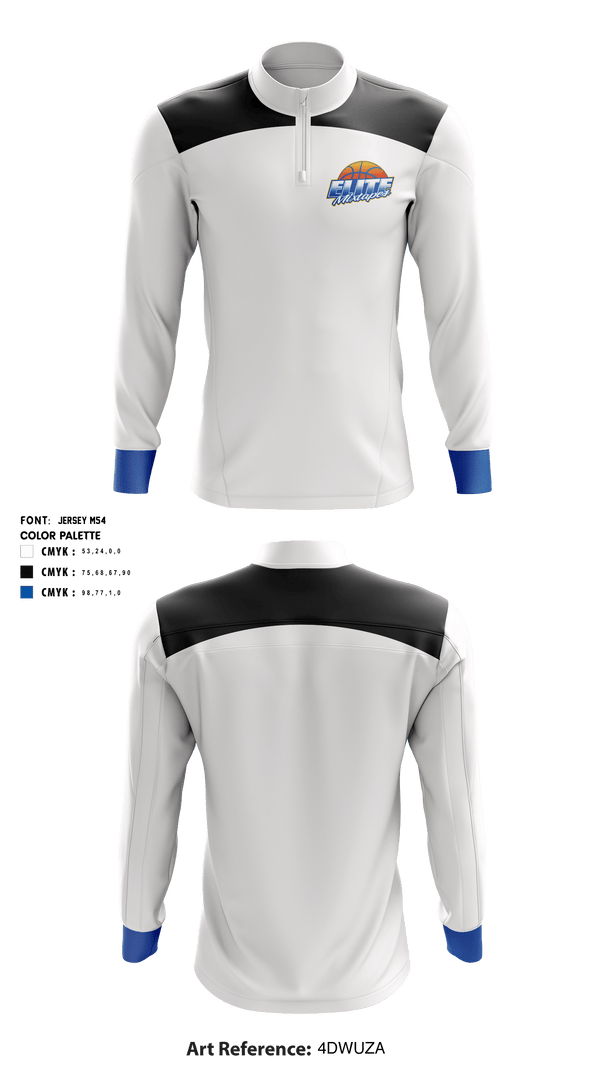 Quarter Zip Jacket, Elite Mixtapes, Men's Basketball, Teamtime, Team time, sublimation, custom sports apparel, team uniforms, spirit wear, spiritwear, sports uniforms, custom shirts, team store, custom team store, fundraiser sports, apparel fundraiser