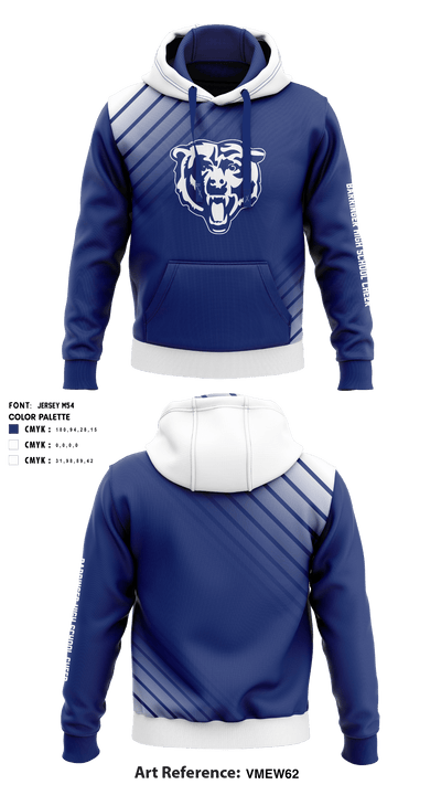 Barringer High School Cheer 59668460 Hoodie - 1