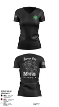 Burton Fire District Shift 1 94730632 Women's Short Sleeve V-neck Shirt - 2