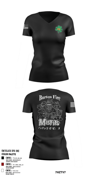 Women's Short Sleeve Vneck Shirt, , Fire Department, Teamtime, Team time, sublimation, custom sports apparel, team uniforms, spirit wear, spiritwear, sports uniforms, custom shirts, team store, custom team store, fundraiser sports, apparel fundraiser