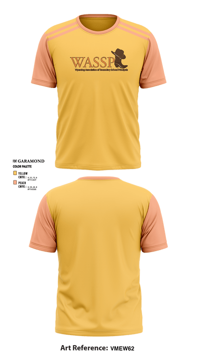 Wyoming Association of Secondary School Principals 79829296 Short Sleeve Performance Shirt - 2