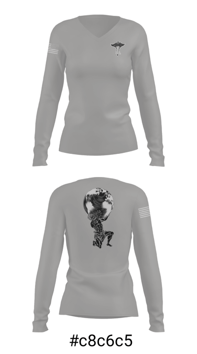 Physical Medicine 83628421 Women's Long Sleeve V-neck Shirt - 34