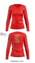 Clarks Chapel Fire & Rescue 66405091 Women's Long Sleeve V-neck Shirt - 3