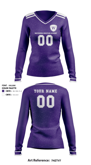 Women's Long Sleeve Vneck Shirt, Whitesburg Christian Academy Women's Volleyball, Women's Volleyball, Teamtime, Team time, sublimation, custom sports apparel, team uniforms, spirit wear, spiritwear, sports uniforms, custom shirts, team store, custom team store, fundraiser sports, apparel fundraiser