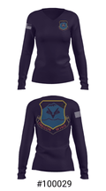 Oregon Wing CAP 9420662 Women's Long Sleeve V-neck Shirt - 37