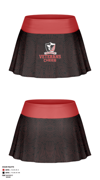 Skort, Veterans Memorial High School Cheer, School Spirit Store, Teamtime, Team time, sublimation, custom sports apparel, team uniforms, spirit wear, spiritwear, sports uniforms, custom shirts, team store, custom team store, fundraiser sports, apparel fundraiser