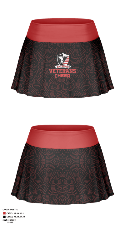 Veterans Memorial High School Cheer 12997133 Skort - 1