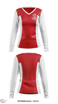 Wasilla High School Cheer 68175112 Women's Long Sleeve V-neck Shirt - 1