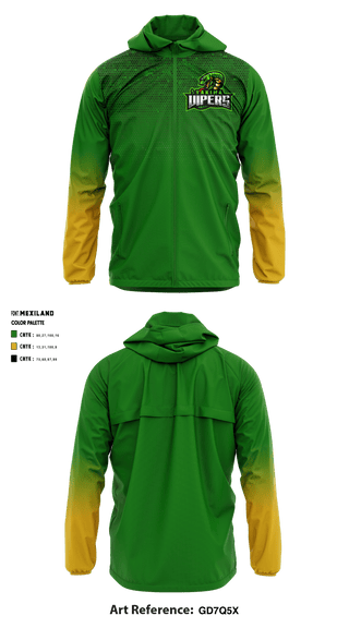 Windbreaker, Yakima Vipers, Football, Teamtime, Team time, sublimation, custom sports apparel, team uniforms, spirit wear, spiritwear, sports uniforms, custom shirts, team store, custom team store, fundraiser sports, apparel fundraiser