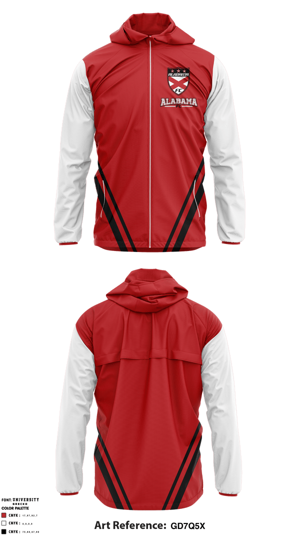 Windbreaker, Alabama FC, School Spirit Store, Teamtime, Team time, sublimation, custom sports apparel, team uniforms, spirit wear, spiritwear, sports uniforms, custom shirts, team store, custom team store, fundraiser sports, apparel fundraiser