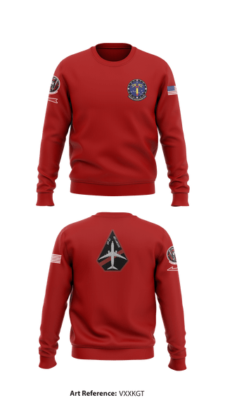 Crew Neck Sweatshirt, VP-10 Red Lancers, Navy, Teamtime, Team time, sublimation, custom sports apparel, team uniforms, spirit wear, spiritwear, sports uniforms, custom shirts, team store, custom team store, fundraiser sports, apparel fundraiser