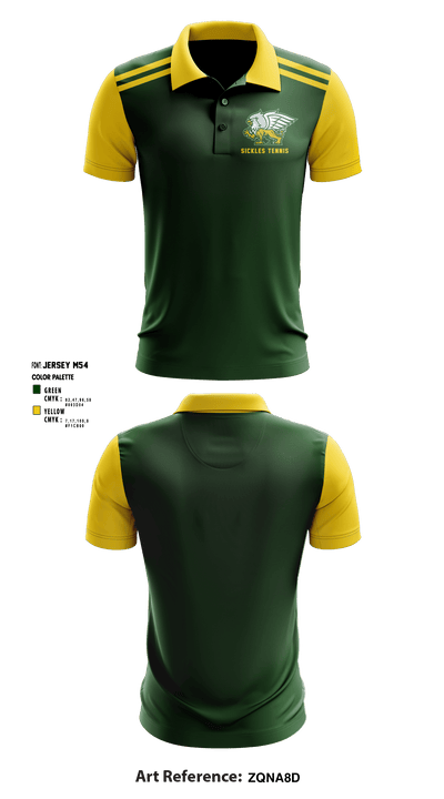 Sickles High School Tennis 15049956 Short Sleeve Performance Polo - 1