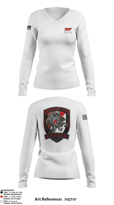 3-6 CAV 11839829 Women's Long Sleeve V-neck Shirt - 6