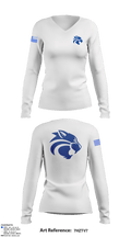 Locust Grove High School 66128231 Women's Long Sleeve V-neck Shirt - 2