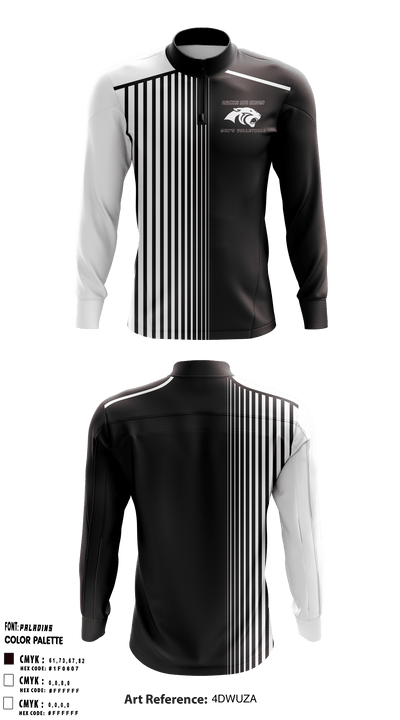Savannah Arts Academy Volleyball 28970663 Quarter Zip Jacket - 1