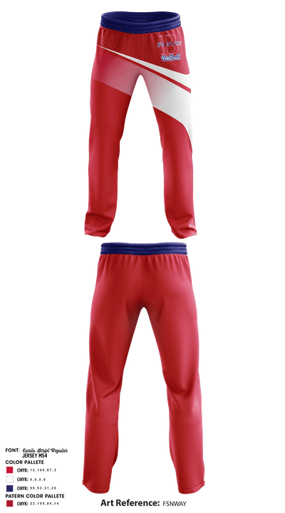 Burlington Patriots 16075566 Sweatpants - 1