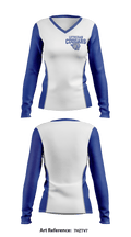 Lutheran High School Women's Volleyball 75701069 Women's Long Sleeve V-neck Shirt - 1