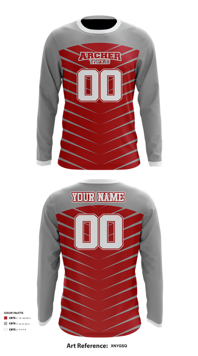 Archer Athletic Association 85302557 Long Sleeve Performance Shirt - 8