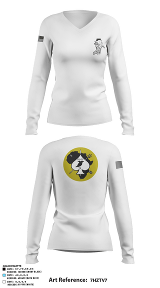 Women's Long Sleeve Vneck Shirt, , Army, Teamtime, Team time, sublimation, custom sports apparel, team uniforms, spirit wear, spiritwear, sports uniforms, custom shirts, team store, custom team store, fundraiser sports, apparel fundraiser