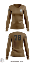 USS PORTER 70776734 Women's Long Sleeve V-neck Shirt - 1