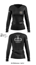 5th Special Forces Group 64398328 Women's Long Sleeve V-neck Shirt - 1
