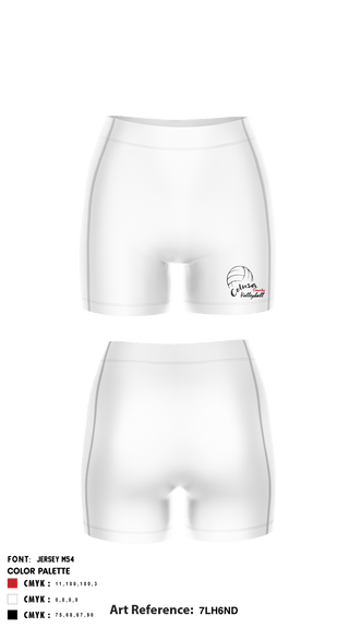Women's Compression Shorts, Colusa High School Volleyball, Women's Volleyball, Teamtime, Team time, sublimation, custom sports apparel, team uniforms, spirit wear, spiritwear, sports uniforms, custom shirts, team store, custom team store, fundraiser sports, apparel fundraiser