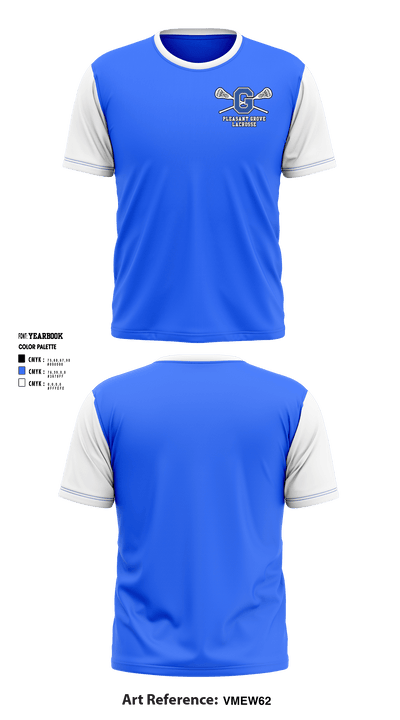 Pleasant Grove High School Lacrosse 63256449 Short Sleeve Performance Shirt - 3