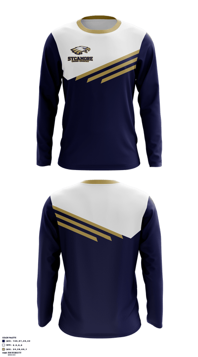 Sycamore High School Cross Country 35454934 Long Sleeve Performance Shirt - 1