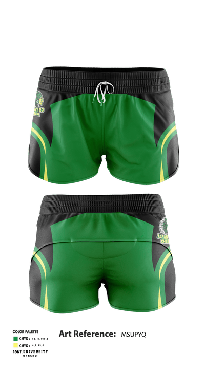 Albany R-3 School Cheer 1481341 Womens Soccer Shorts - 1