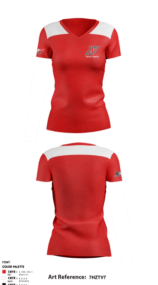 Women's Short Sleeve Vneck Shirt, Neptune High School Softball, Softball, Teamtime, Team time, sublimation, custom sports apparel, team uniforms, spirit wear, spiritwear, sports uniforms, custom shirts, team store, custom team store, fundraiser sports, apparel fundraiser