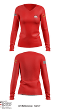 Kraken Troop 11839829 Women's Long Sleeve V-neck Shirt - 8