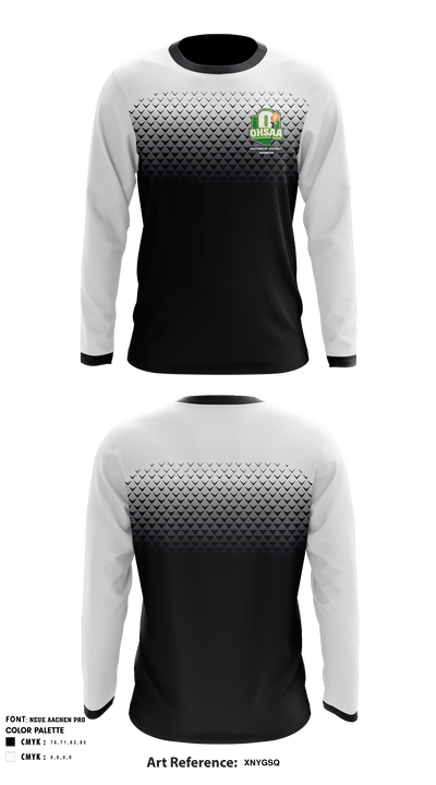 Ohsaa Southwest District - Swmming 20402394 Long Sleeve Performance Shirt - 1