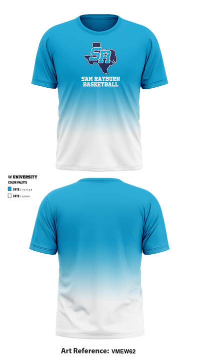 Sam Rayburn High School Basketball 55043972 Short Sleeve Shooting Shirt - 1