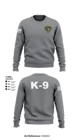 Crew Neck Sweatshirt, , Police, Teamtime, Team time, sublimation, custom sports apparel, team uniforms, spirit wear, spiritwear, sports uniforms, custom shirts, team store, custom team store, fundraiser sports, apparel fundraiser