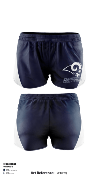 Women's Shorts, Northside High School Cheer, School Spirit Store, Teamtime, Team time, sublimation, custom sports apparel, team uniforms, spirit wear, spiritwear, sports uniforms, custom shirts, team store, custom team store, fundraiser sports, apparel fundraiser