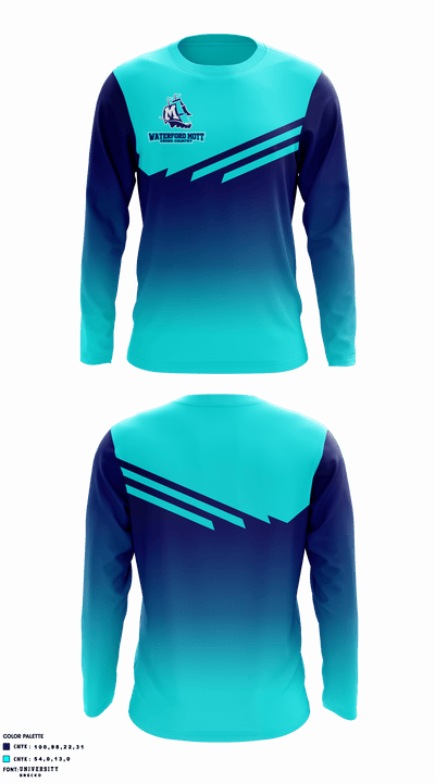 Waterford Mott High School Cross Country 29637996 Long Sleeve Performance Shirt - 1