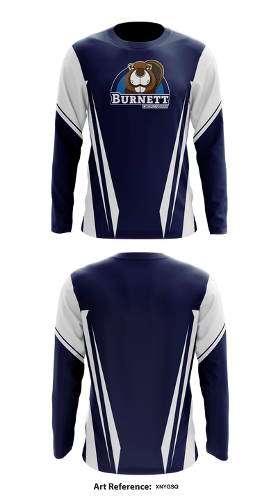 Burnett Elementary 25306031 Long Sleeve Performance Shirt - 1