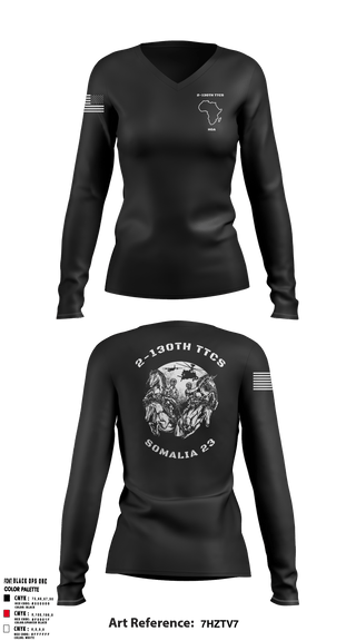 Women's Long Sleeve Vneck Shirt, , Army, Teamtime, Team time, sublimation, custom sports apparel, team uniforms, spirit wear, spiritwear, sports uniforms, custom shirts, team store, custom team store, fundraiser sports, apparel fundraiser