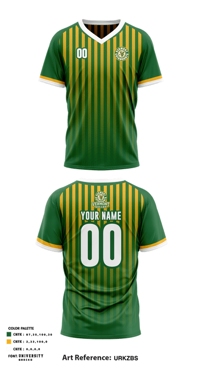 University of Vermont Soccer 40472919 Mens Soccer Jersey - 1