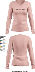 Venom Sports Training 59845358 Women's Long Sleeve V-neck Shirt - 7